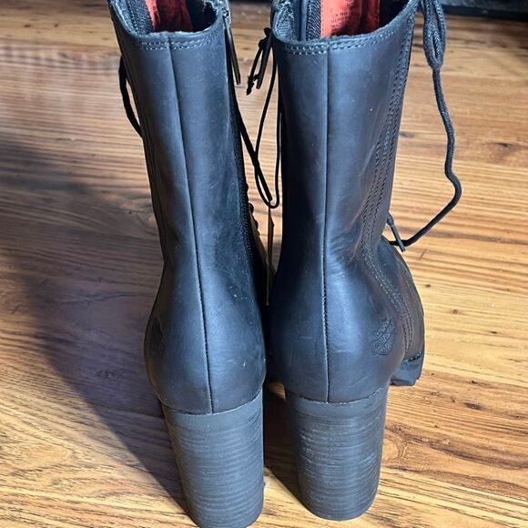 Harley Davidson Women’s Black 7” Lace Up D84701 Seneca Motorcycle Boot - Picture 6 of 9